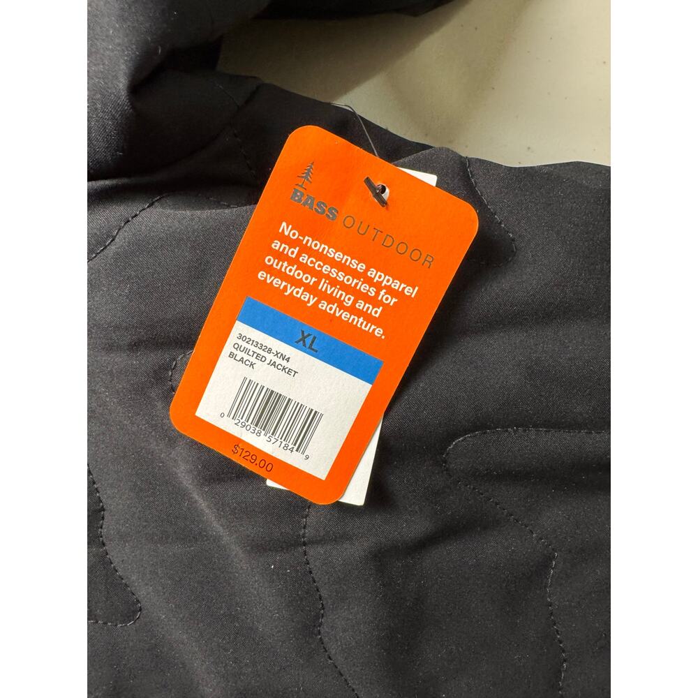 BASS OUTDOOR Women's Quilted Long-Sleeve Jacket BLACK NWT SIZE XL - Picture 9 of 11